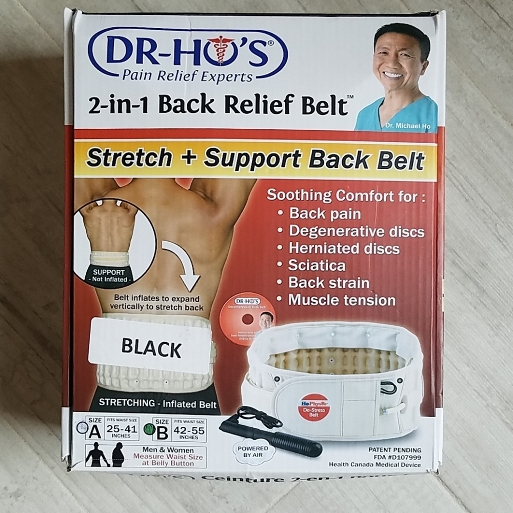 LIKE NEW Dr. Ho's 2-in-1 Back Relief Belt
